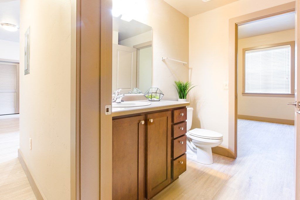 bathroom with a plant at Sugar House Apartments By Urbana, Salt Lake City, UT, 84105