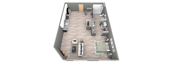 Baldwin II - 3D Floor Plan - The Flats