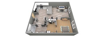 Holdredge II - 3D Floor Plan - The Flats