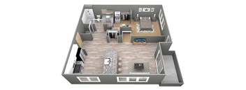 Holdredge V - 3D Floor Plan - The Flats