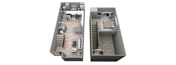 Lambic (Loft) - 3D Floor Plan - Benson Lights