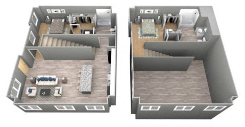 Orchard - 3D Floor Plan - The Flats