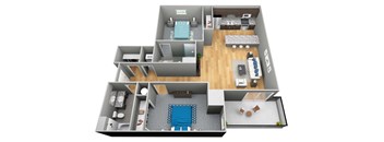 The Anderson 3D Floor Plan - The Corvina