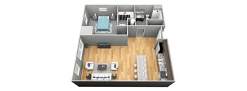 The Aquila 3D Floor Plan - The Corvina