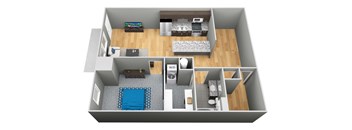 The Bradford 3D Floor Plan - The Corvina