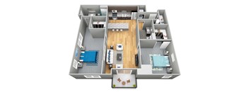The Douglas 3D Floor Plan - The Corvina