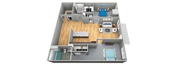 The Omaha 3D Floor Plan - The Corvina
