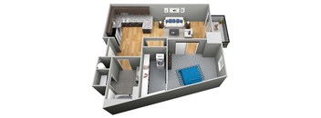 The Prague Floor Plan 3D - The Corvina