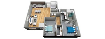 The Riviera 3D Floor Plan - The Corvina