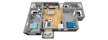 The Sanford 3D Floor Plan - The Corvina