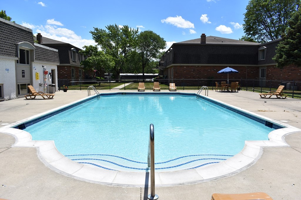 our apartments have a large pool for residents to enjoy