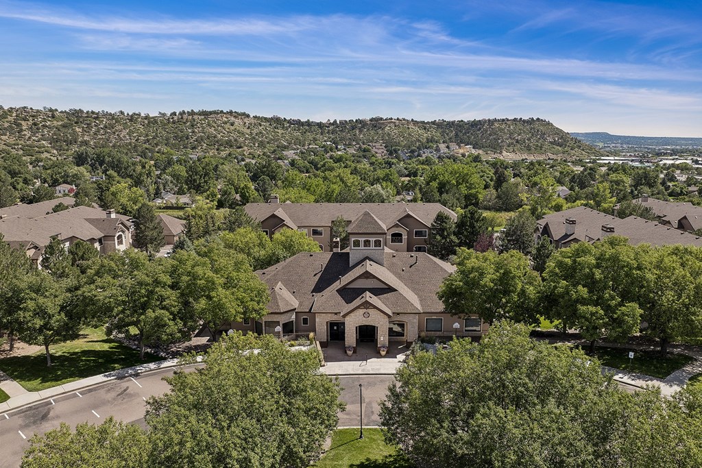 Aeriel view of Grand Centennial Apartments