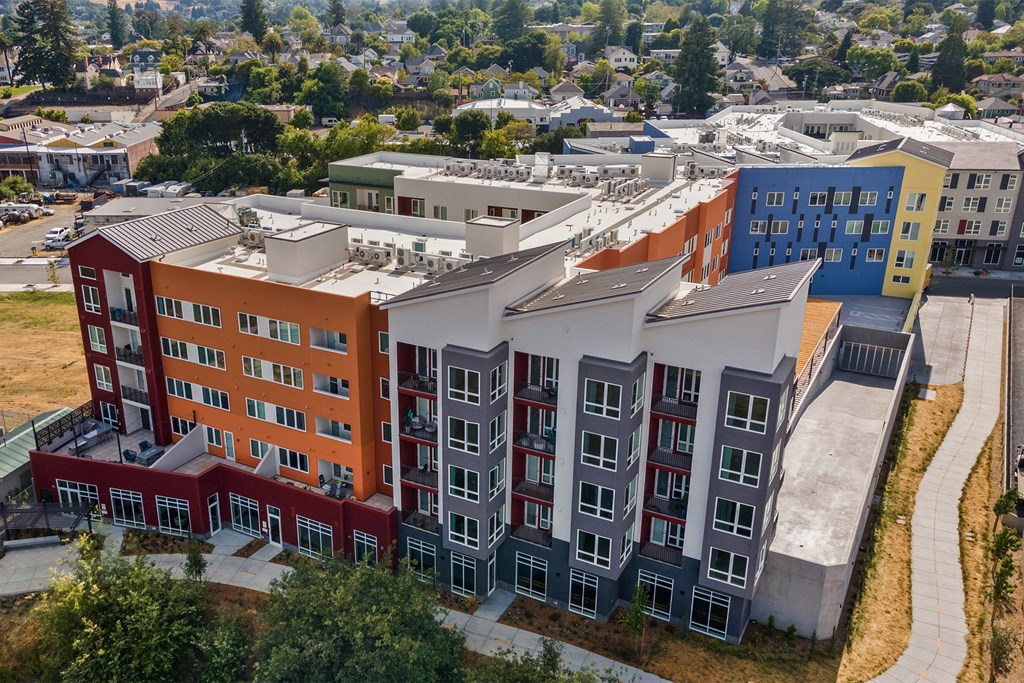 Aerial view of a La Via Apartments