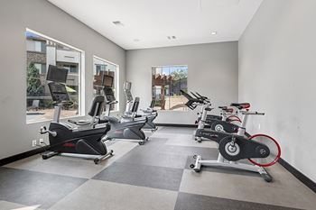 State-of-the-art cardio machines - First and Main Apartments