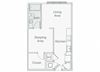 Element 29 studio A02 floor plan