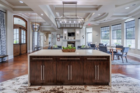 Resident clubhouse social area - Cheswyck at Ballantyne Apartments