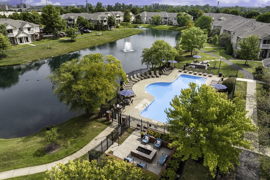 Aerial view of The Gardens at Polaris