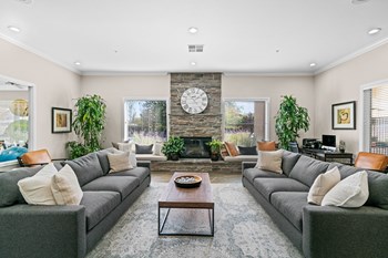Mountain Shadows Apartments - Clubhouse social area with fireplace - Photo Gallery 2
