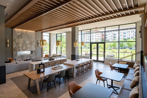 Resident clubhouse social area - Brentford at the Mile