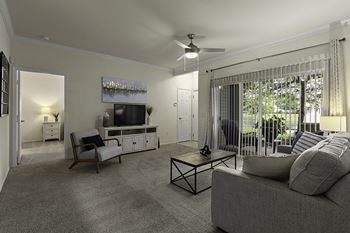 Nine-foot ceilings with crown molding - The Gardens at Polaris