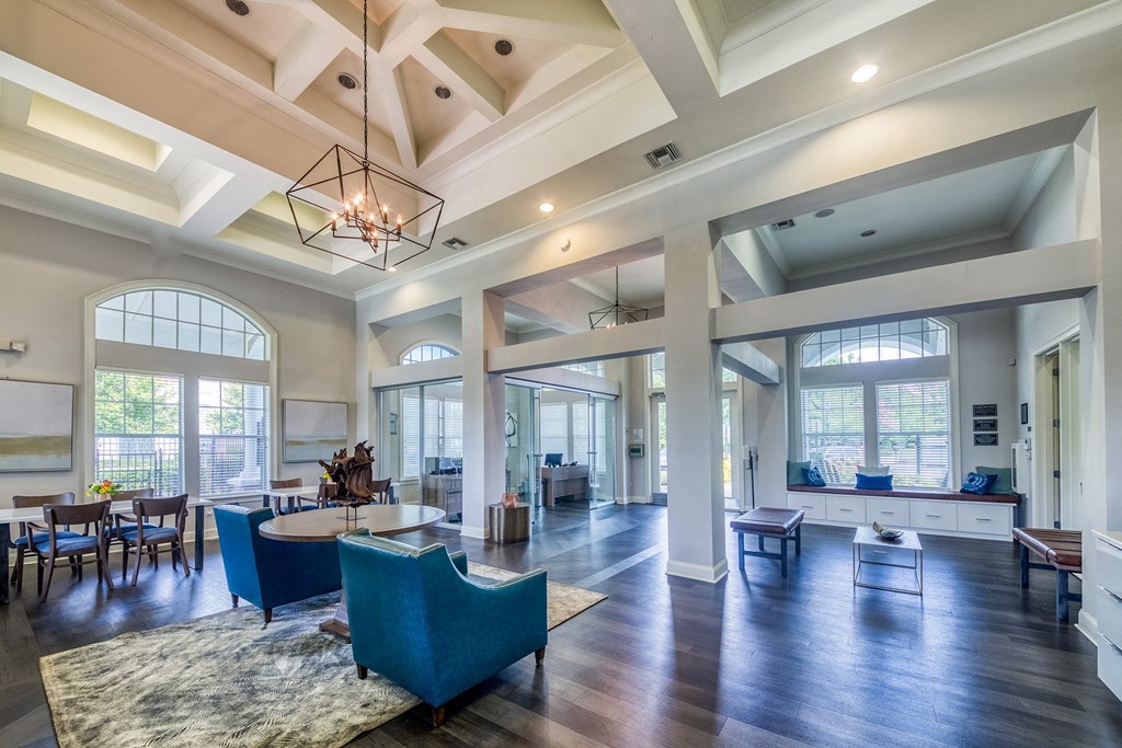 Courtney Station Apartments - Resident clubhouse social area