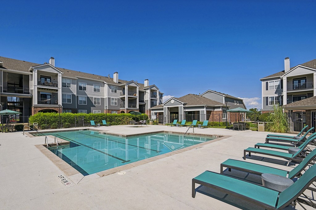 Resort-style swimming pool with heated spa - Emmersyn at Lone Tree