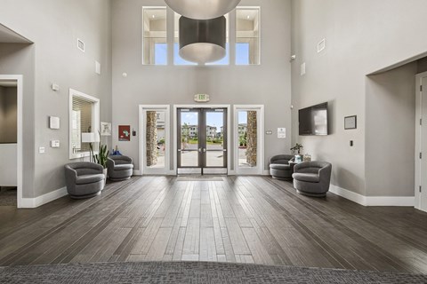 Clubhouse entryway - First and Main Apartments