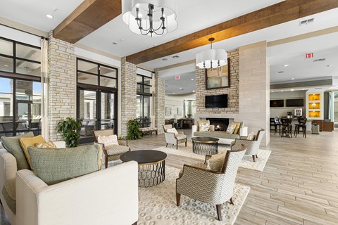 Spacious clubhouse with ample seating and social areas - Nona Park Village Apartments