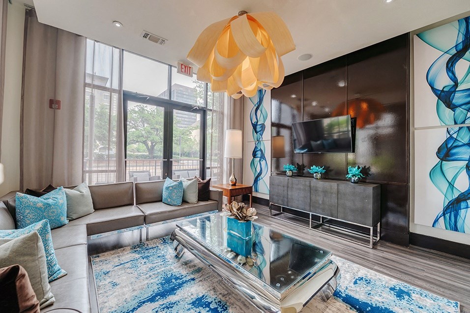 3000 Sage - Resident clubhouse social area