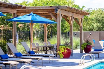 Poolside cabanas -  ABQ Uptown Apartments