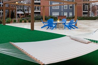 Island Park and Harbor Town Square Apartments - Fire pit lounge Island Park and Harbor Town Square Apartments - Fire pit lounge