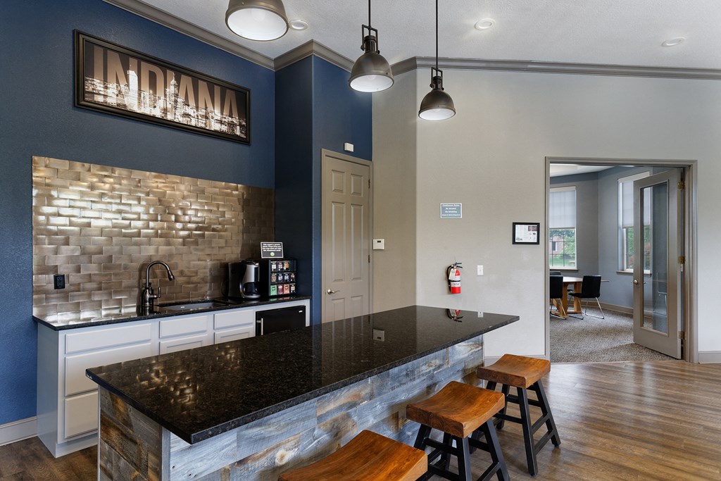 Lantern Woods Apartments - Resident clubhouse coffee bar