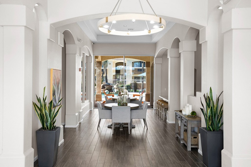 Social areas in clubhouse - Arrowhead Landing Apartments