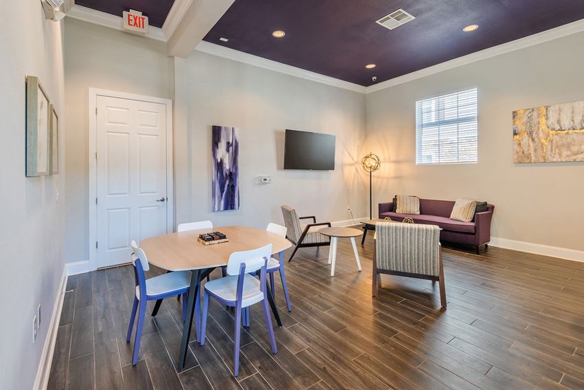 Social room with TV - The Crossings at Alexander Place - Photo Gallery