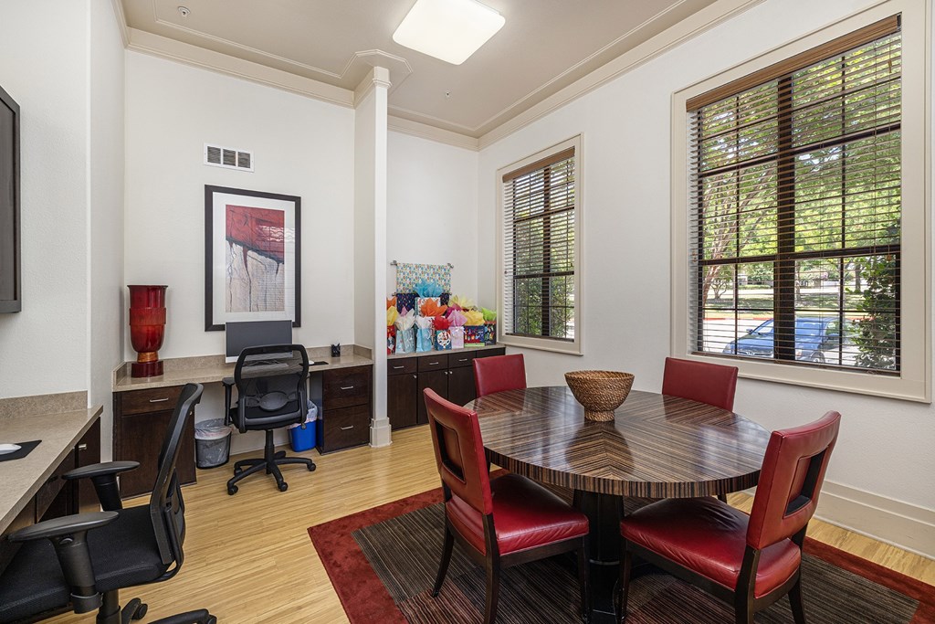 Business center with internet, fax machine and copier - DeLayne at Twin Creeks