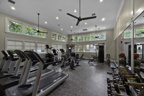 State-of-the-art fitness center - The Estates at River Pointe