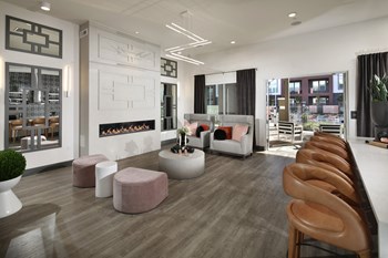 Resident clubhouse great room with fireplace - NOVA at Green Valley - Photo Gallery 5