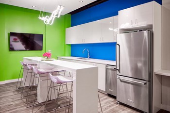 The Republic Apartments - Resident area with seating and fridge The Republic Apartments - Resident area with seating and fridge - Photo Gallery 5
