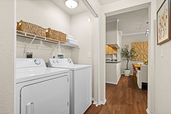 Full-sized washer and dryer