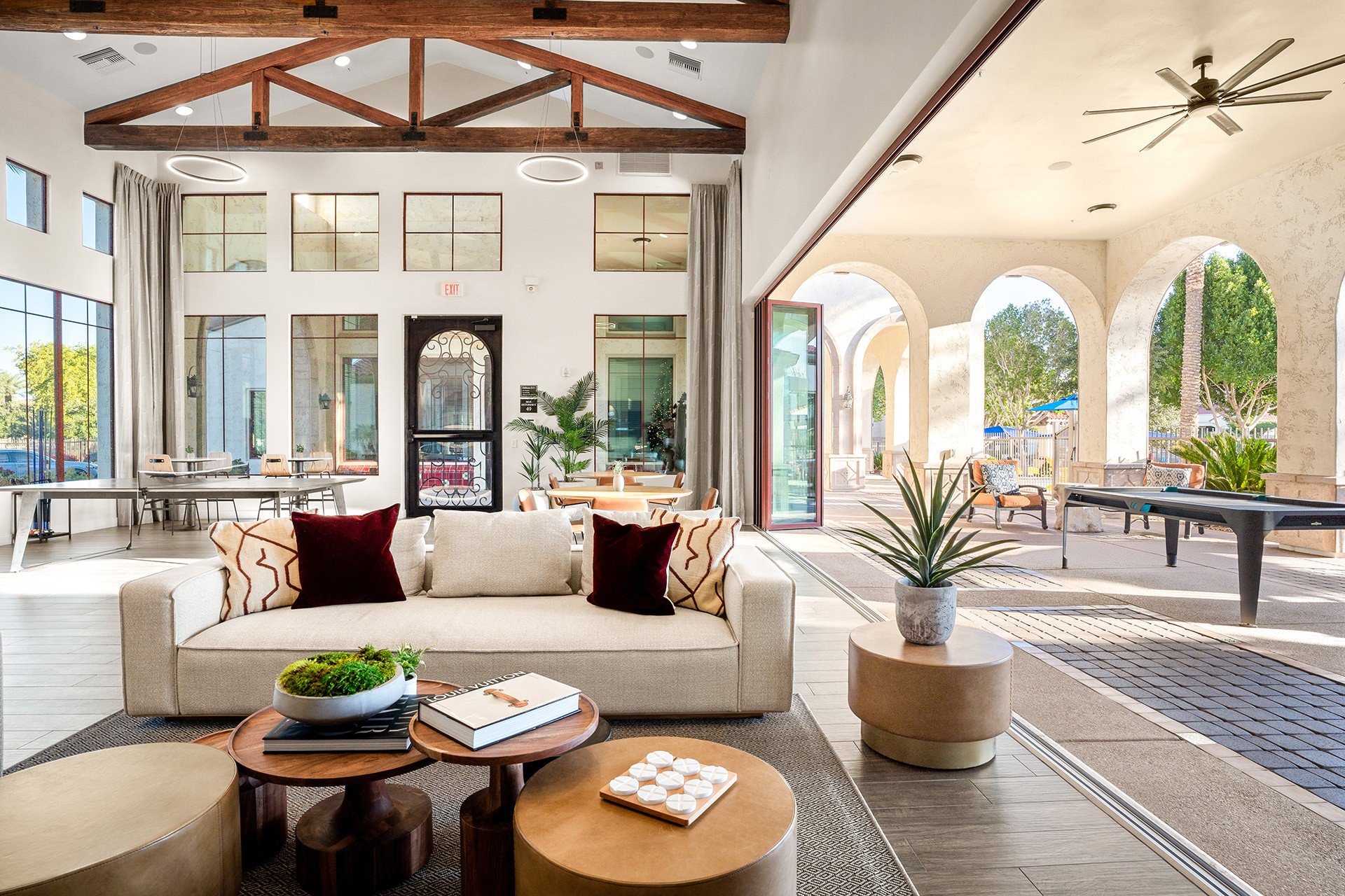 Clubhouse opens to ourdoor area - Almeria at Ocotillo