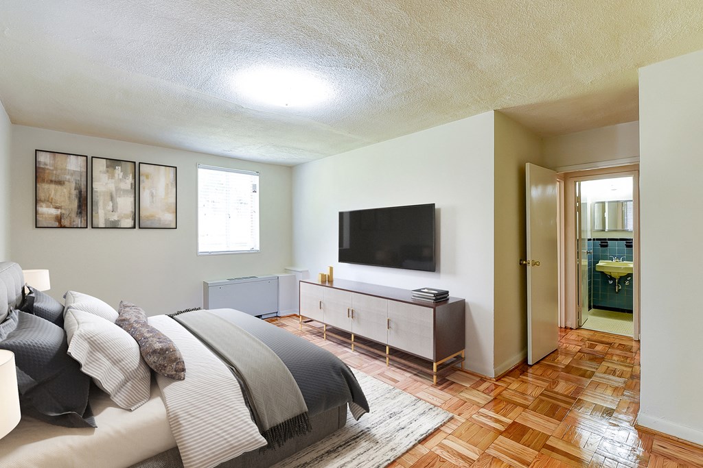 The Crestmont apartment bedroom