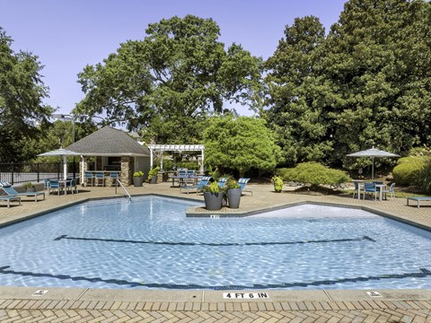 Resort-style pool and sundeck - Evergreen Lenox Park