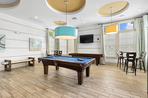 Game room with billiards table - Nona Park Village Apartments