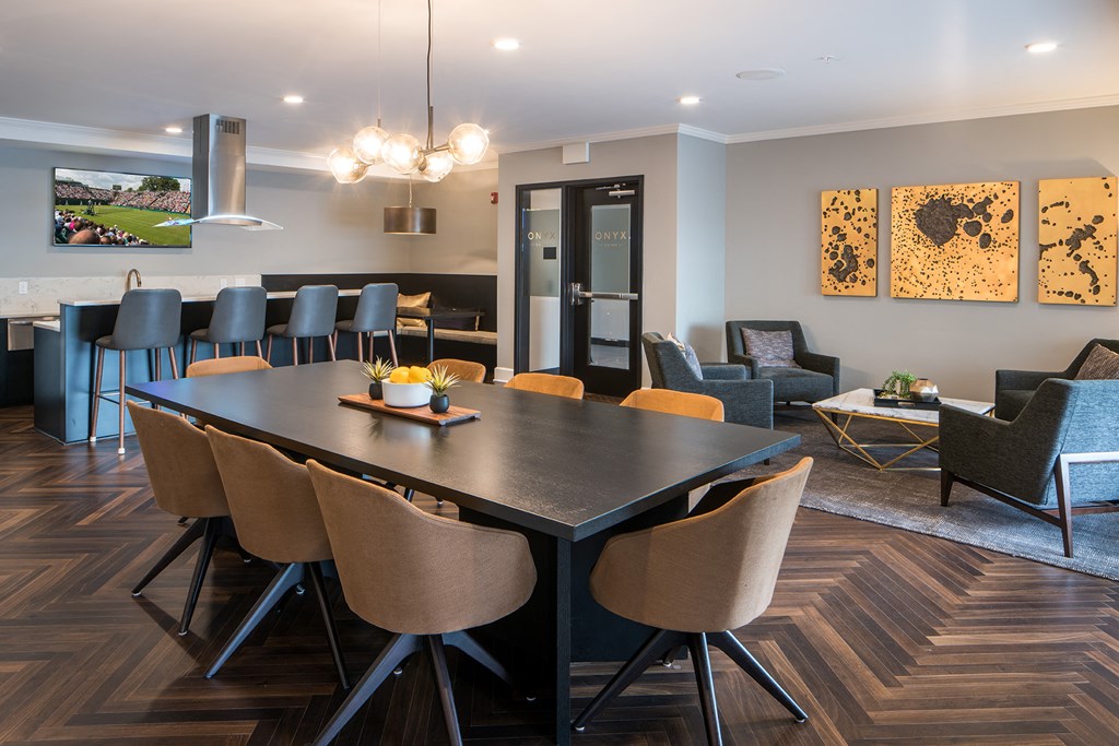 Clubhouse social area with full working kitchen - Onyx Edina