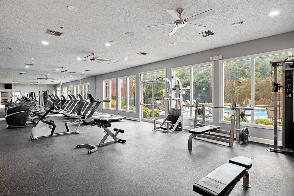 Weston Point Apartments - Fully-equipped fitness center with 24-hour access