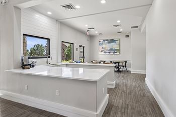 Clubhouse with resident kitchen - Grand Centennial Apartments