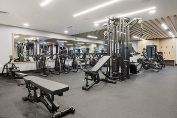 Fully-equipped fitness center - Stonehill at West Orange