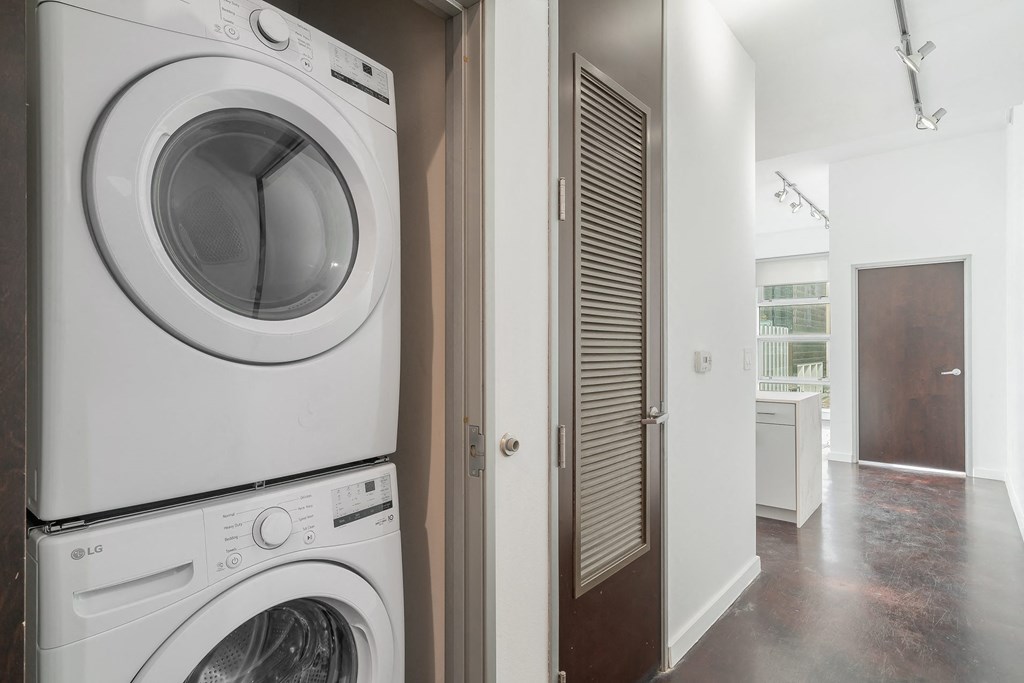 Full-sized washer/dryer in each unit - Main 3 Downtown