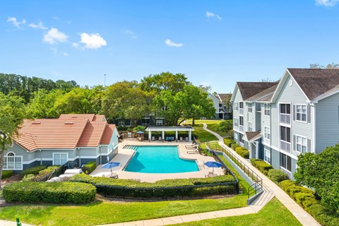 Resort-style swimming pool - The Colony at Deerwood Apartments
