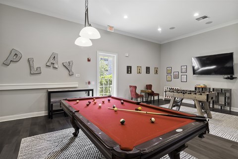 Billiards table - Courtney Station Apartments